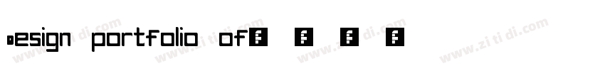 Design portfolio of字体转换
